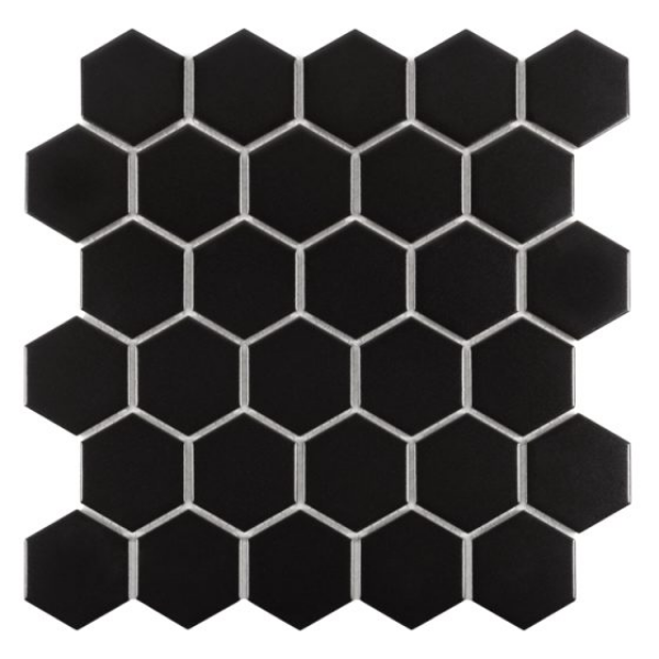 Hexagon Black 51 matt