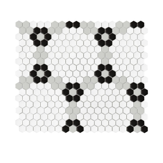 Mini Hexagon Garland Black matt