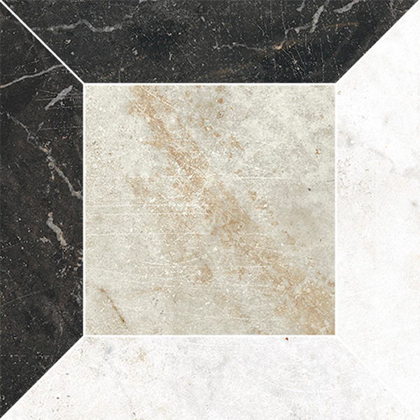 Antique – Quadri 1 modulo Bianco Navona/Nero/Oro Venezia