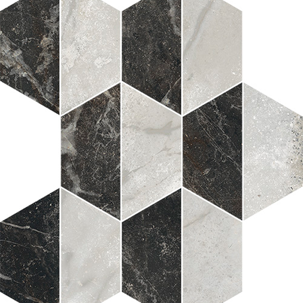 Antique – Trapezio bicolore Grigio di Spagna/Nero