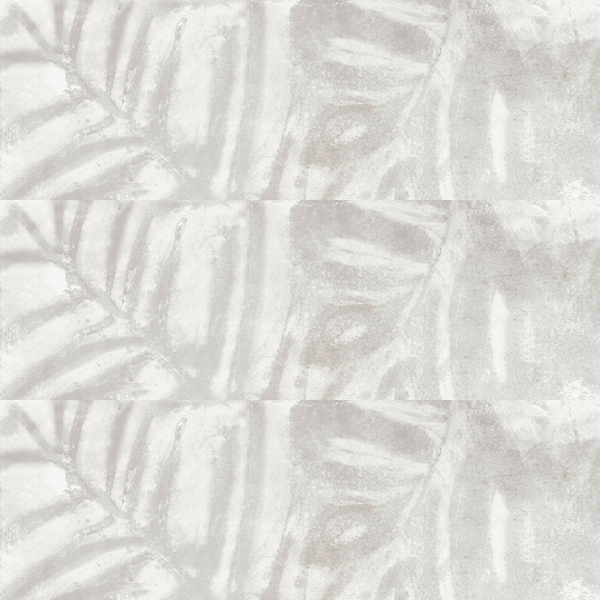 Beton Wall – Leaves White Grey