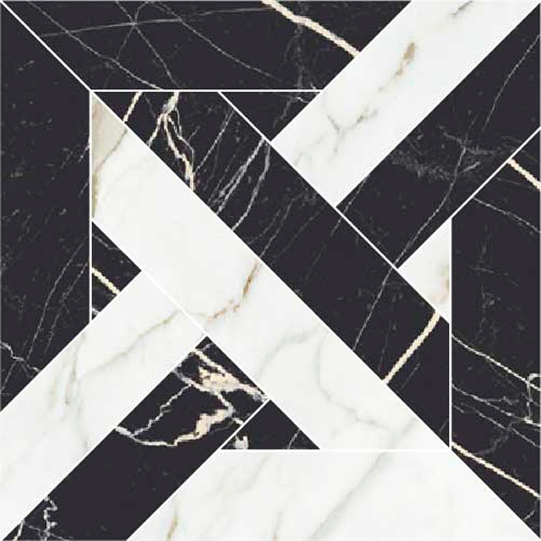 Majestic – Intreccio Nero Bilbao/Oro Versilia