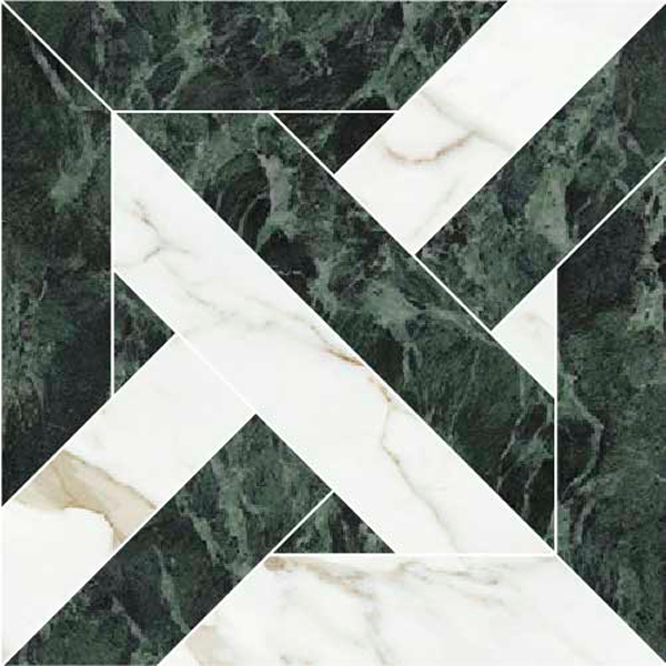 Majestic – Intreccio Verde Alpi/Oro Versilia