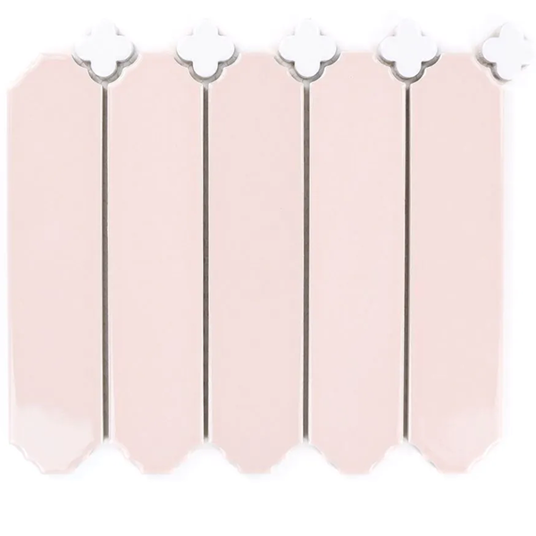 Cecile – Pink z Białą Koniczyną Połysk