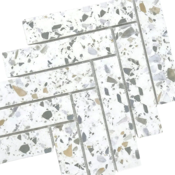 Jodełka XL – Straciatella Terrazzo Matowa